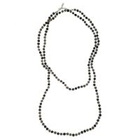 Kantha Noir Long Necklace