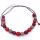 Tagua Kette Chicon, Rot/Grau