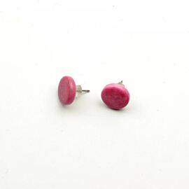 Tagua Ohrstecker, Pink