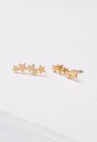 Beatrix Gold Star Crawler Earrings