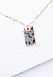 Discovery Necklace in Dalmatian Jasper