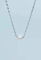 Annie Silver Pearl Necklace