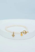 Cultured Cross Pearl Bracelet