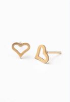 Filled with Love Studs, Gold
