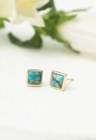 Refugee Natural Turquoise Studs*