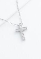 Shine your light Cross Necklace, Platinum