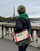 Fahrradtasche Canvas/Recycling Cement