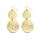 Stenciled Leaf Earrings (Gold)