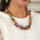 Kantha Paired Triangle Necklace