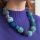 Kantha Azure Bauble Necklace