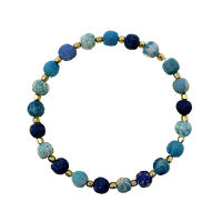 Kantha Dotted Azure Bracelet