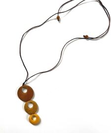 Tagua Necklace Yellow