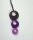 Tagua Necklace Belli, Lilac