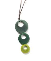 Tagua Necklace Belli, Green