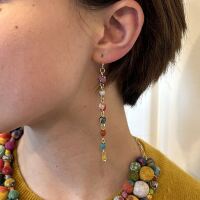 Kantha Milieu Linear Earrings