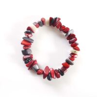 Tagua Armband Rakira Rot-Grau