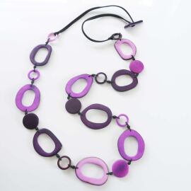 Tagua Kette  Kayuna Lila