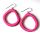 Tagua Ohrring Funny Fuchsia