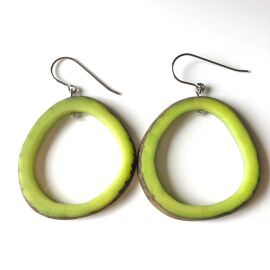 Tagua Ohrring Funny Kiwi