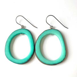 Tagua Ohrring Funny Mint