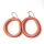 Tagua Ohrring Funny Peach