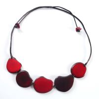 Tagua Kette Hosty ROT Red