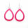 Tagua Ohrring Calla Fuchsia