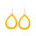 Tagua Earrings Calla Yellow