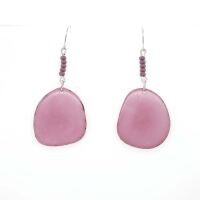 Tagua Earrings LEA Lilac