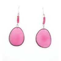 Tagua Earrings LEA Rose