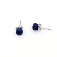 Tagua Ohrstecker TOPI 5 mm Indigo