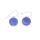 Tagua Earring Dottie  Blue