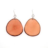 Tagua Earrings Hosty Salmon