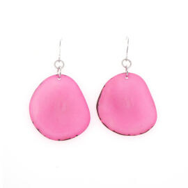 Tagua Ohrring Hosty Pink