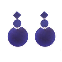 Tagua Ohrring Modell A Blau