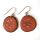 Tagua Ohrring Laser Orange