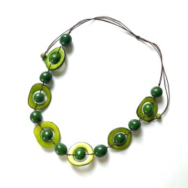 Tagua Kette Zara Grün