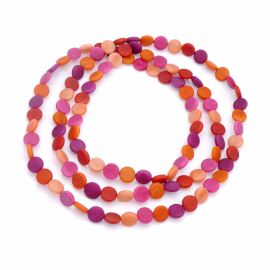 Tagua Kette Soto-Bunt Red