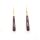 Messingohrring Long Drop Horn schwarz Ohne Geschenkbox