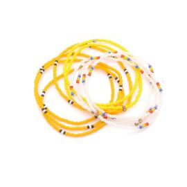 10x Masai Bracelets, Kenia Orange
