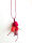 Necklace with 5 silk cocoons